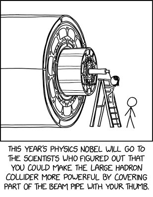 'If you keep trying to spray your collaborators with the beam when they're not looking, I'm turning off the ion source and NO one will get to play with the beam!' --Physics's mom